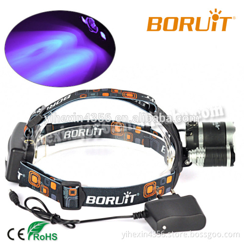 BORUIT Promotional Purple Light Headlamp / UV Headlamp